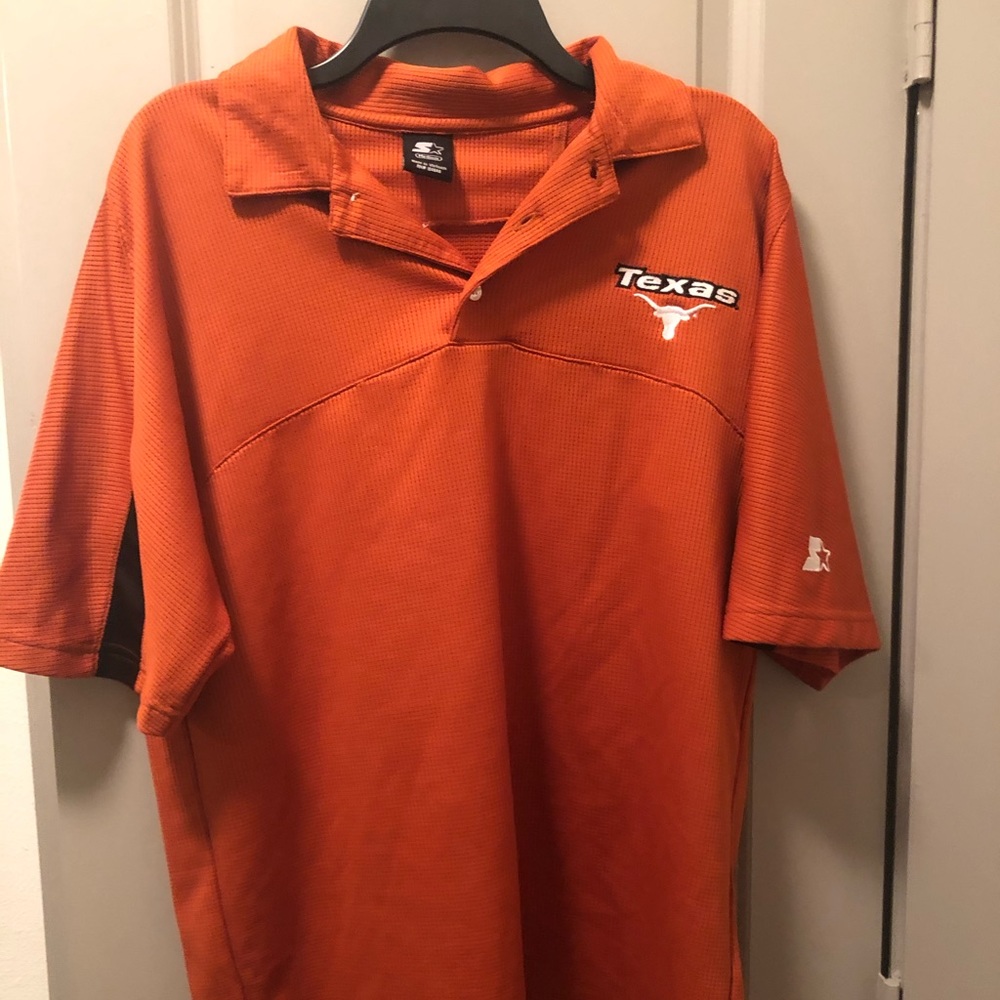 STARTER Texas Orange Short Sleeve Polo